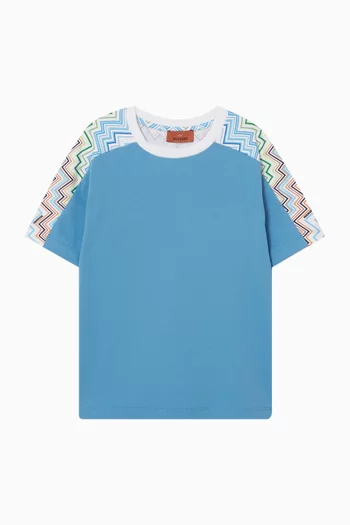 Zigzag T-shirt in Cotton