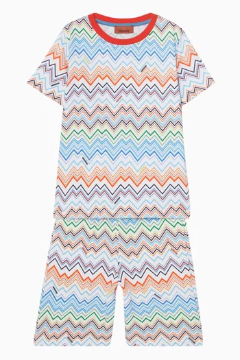 Zigzag T-shirt in Cotton