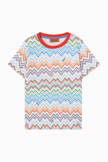 Zigzag T-shirt in Cotton