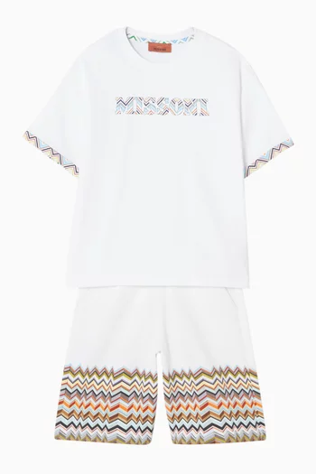 Logo Print T-shirt in Cotton