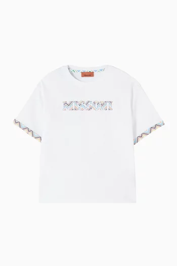 Logo Print T-shirt in Cotton
