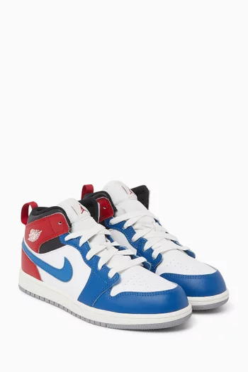 Air Jordan 1 Mid Sneakers in Leather