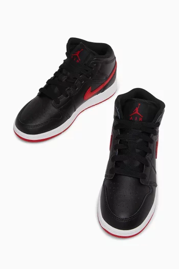 Air Jordan 1 Mid-top Sneakers in Leather