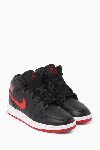 Air Jordan 1 Mid-top Sneakers in Leather