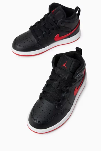 Air Jordan 1 Mid-top Sneakers in Leather
