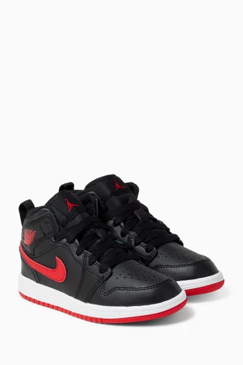 Air Jordan 1 Mid-top Sneakers in Leather