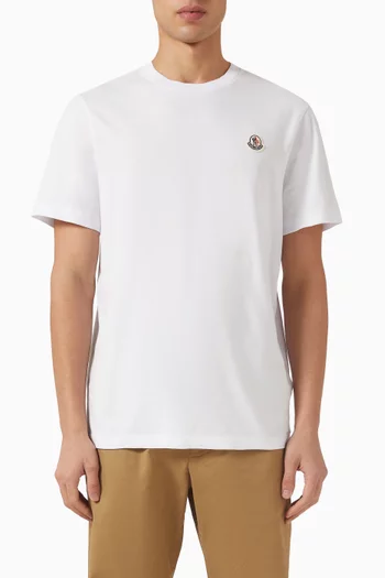 Logo T-shirt in Cotton, Set of 3