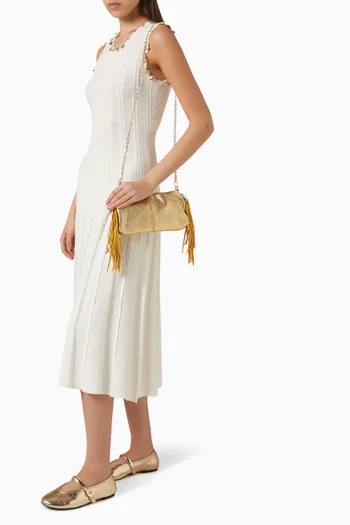 Miss M Shoulder Bag in Metallic Leather