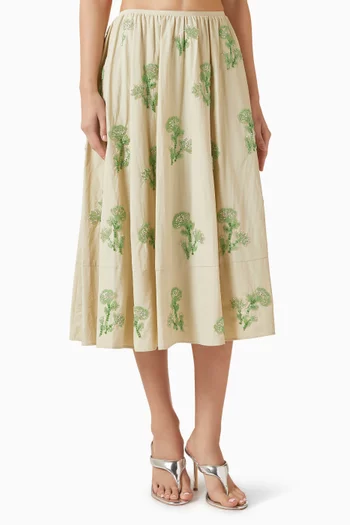 Bead-embellished Skirt