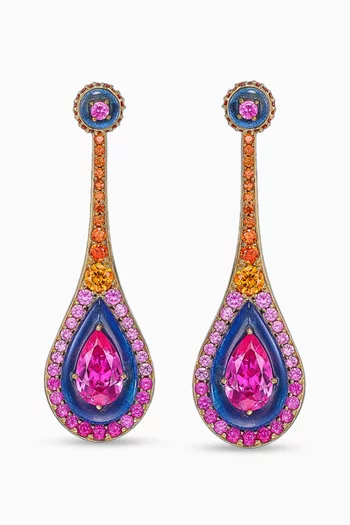 Sunset Elixir Earrings in 18kt Gold-vermeil