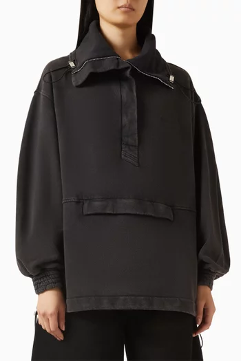 Blouson Sweatshirt in Cotton
