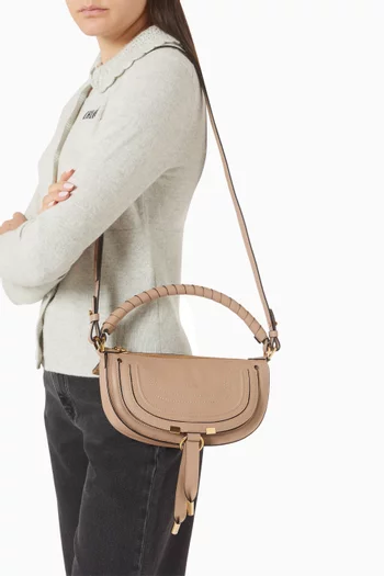 Small Marcie Shoulder Bag in Calfskin Leather