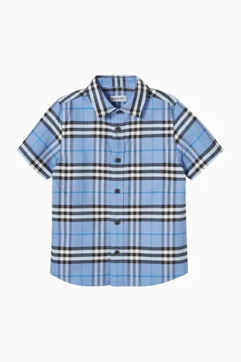 Owen Check Shirt in Cotton