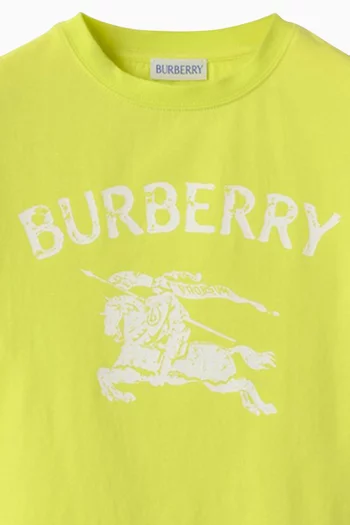 Equestrian Knight Design T-Shirt in Cotton