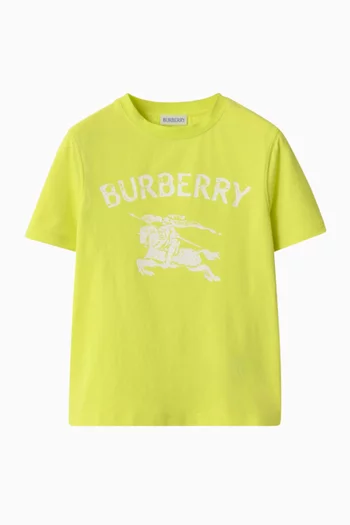Equestrian Knight Design T-Shirt in Cotton