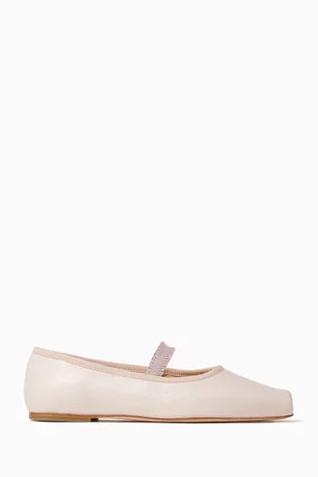 Lisbeth Ballet Flats in Leather