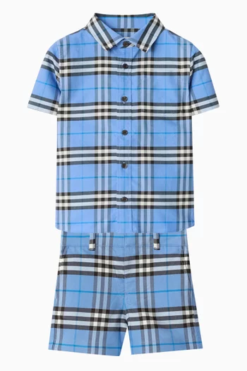 Oscar Check-print Shorts