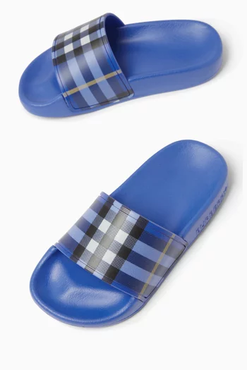 Furley Slides in Vintage Check