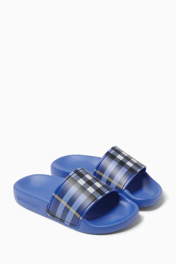 Furley Slides in Vintage Check