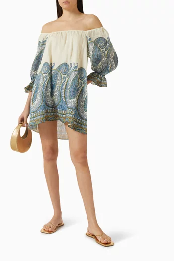 Arcadia Paisley Mini Dress