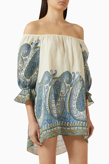 Arcadia Paisley Mini Dress