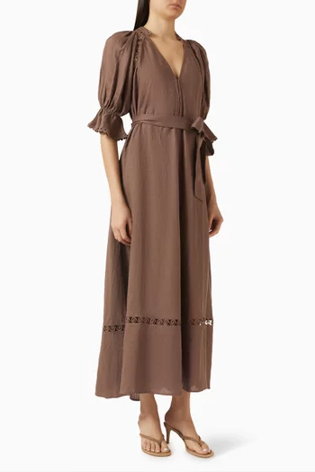 Myra Smock Maxi Dress
