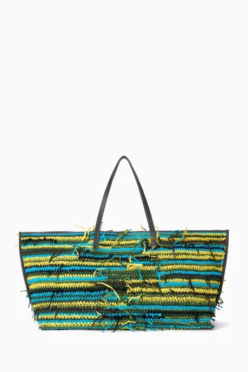 Large Christos Crochet Tote Bag in Cotton