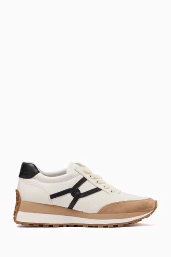 Valentina Sneakers in Leather & Suede