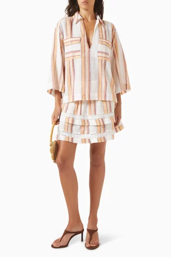 Billi Striped Shirt in Cotton Blend
