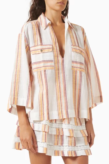 Billi Striped Shirt in Cotton Blend