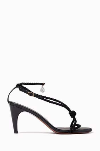 Garnet 80 Sandals in Leather