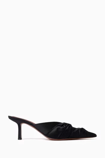 Geminga 65 Mules in Satin