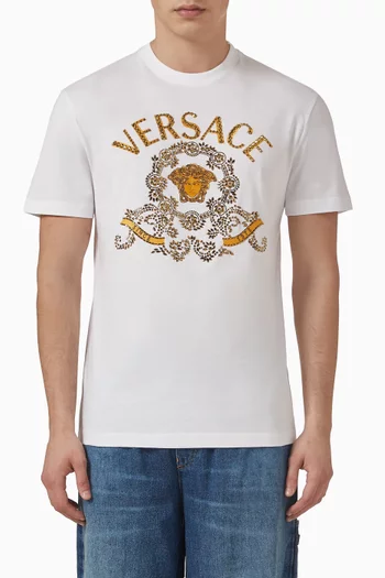 Medusa Crest T-shirt in Cotton-jersey