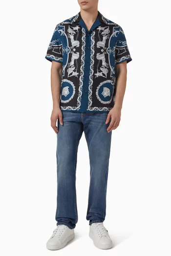 Hall of Heroes Shirt in Silk-twill