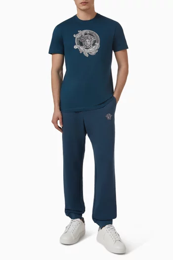 Acanthus Buckle Embroidered T-shirt in Cotton-jersey