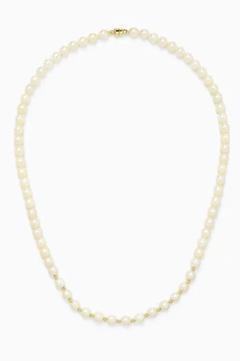 Kiku Pearl Necklace in 18kt Gold