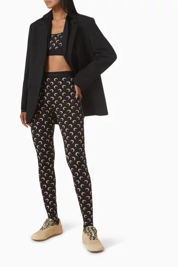 Moon-print Leggings in Jersey