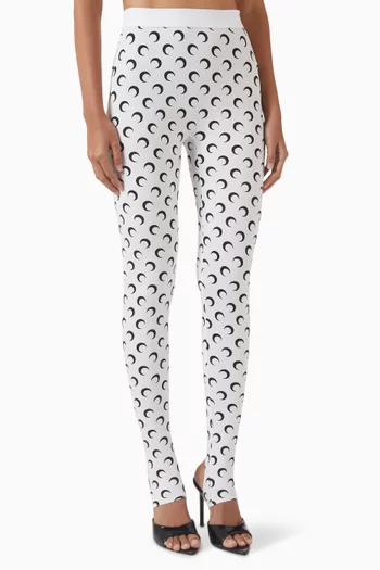 Moon-print Leggings in Jersey