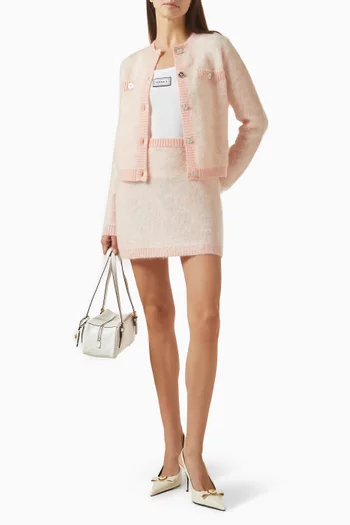 Jacquard Cardigan in Mohair Knit