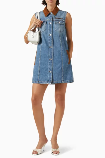 A-line Mini Dress in Denim