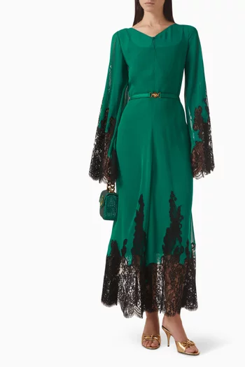 Belted Dress in Georgette