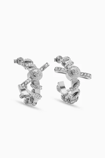 Gianni Ribbon Crystal Earrings