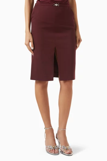 Pencil Skirt in Wool Gabardine