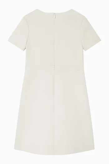 Embellished Milano-stitch Dress in Viscose-blend