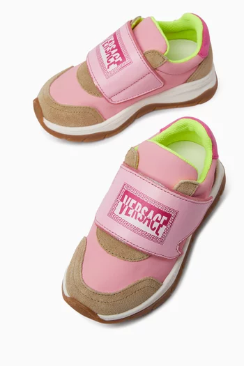Low-top Sneakers in Suede & Calf Leather