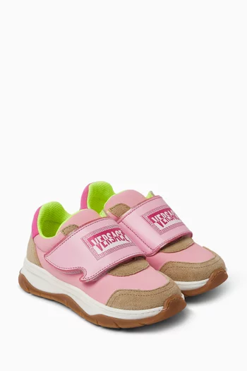 Low-top Sneakers in Suede & Calf Leather
