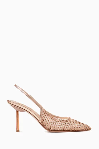 Gilda 80 Slingback Pumps in Mesh