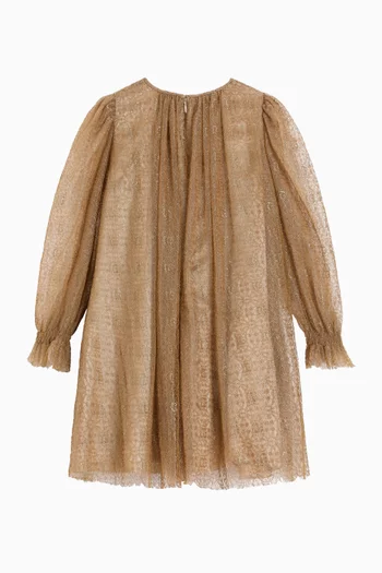 Shimmer Dress in Lamé Lace