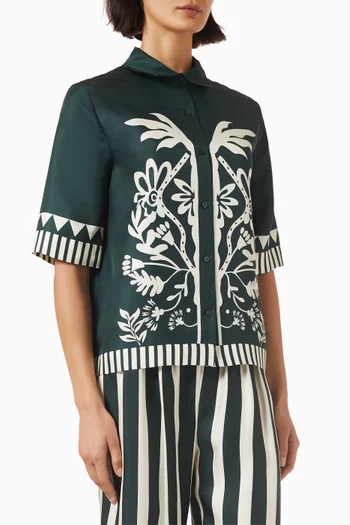 Emeraude Shirt in Silk