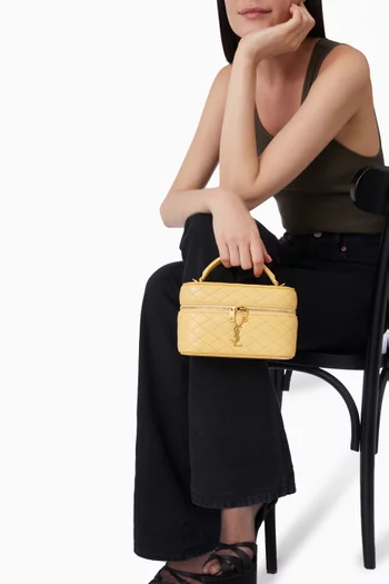 Gaby Vanity Bag in Lambskin Leather